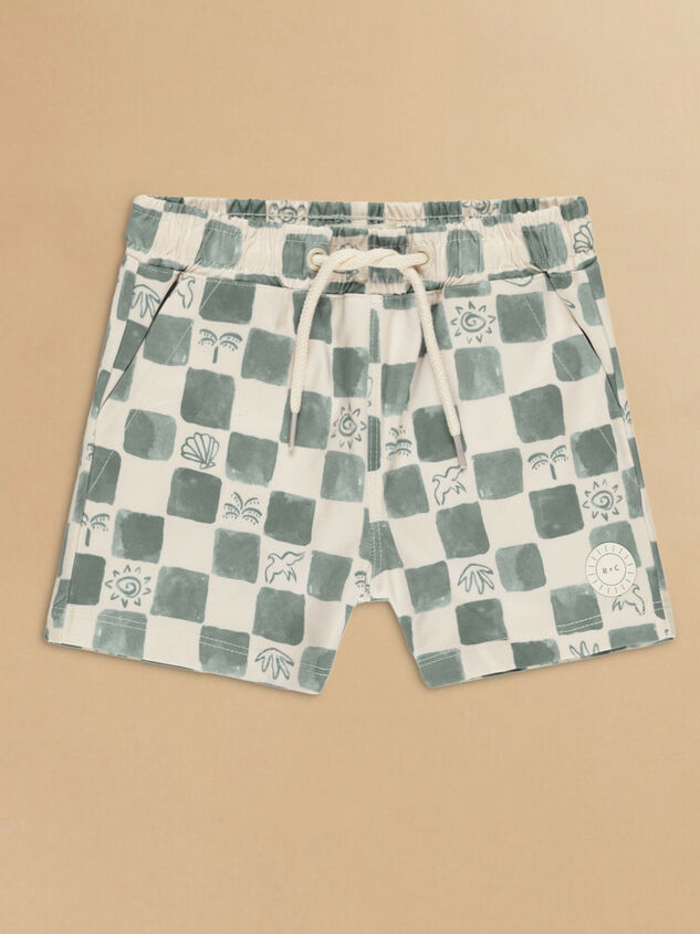 Coastal Check Broadshorts by Rylee + Cru - TULLABEE