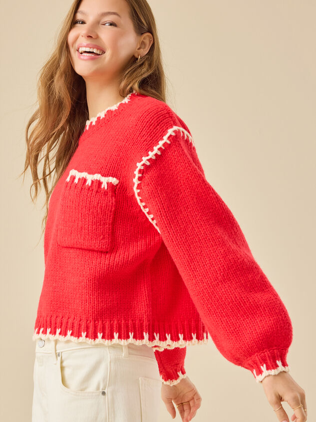 Nila Whipstitch Sweater Detail 5 - TULLABEE