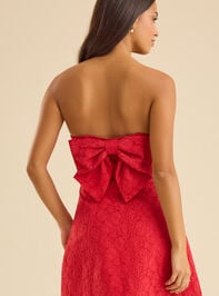 Tonie Bow Back Mini Dress Detail 4 - TULLABEE