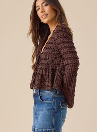Livvy Ruffle Tie Front Top Detail 3 - TULLABEE