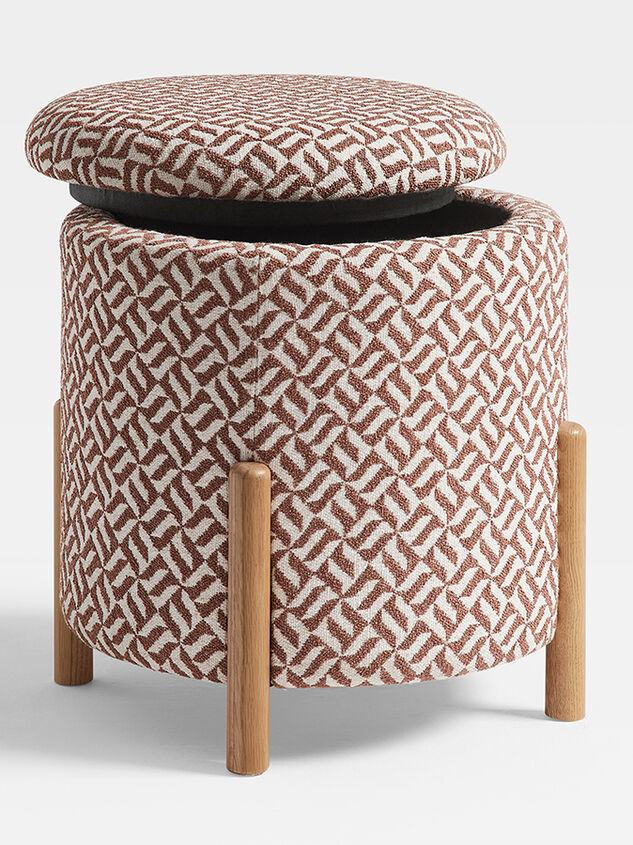 Millie Upholstered Storage Stool Detail 5 - TULLABEE