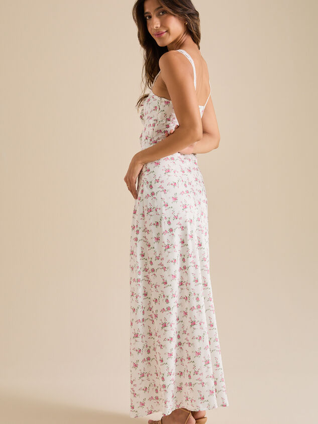 Kya Floral Midi Dress Detail 4 - TULLABEE