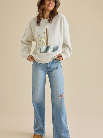 Set Sail Patchwork Pullover - TULLABEE