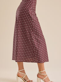 Ellie Polka Dot Maxi Skirt Detail 4 - TULLABEE