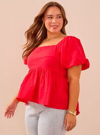 Nia Tie Back Babydoll Top Detail 5 - TULLABEE