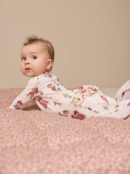 Vintage Cowgirl Ruffle Footie - TULLABEE