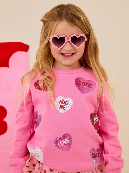 Conversation Heart Cutie Crewneck - TULLABEE