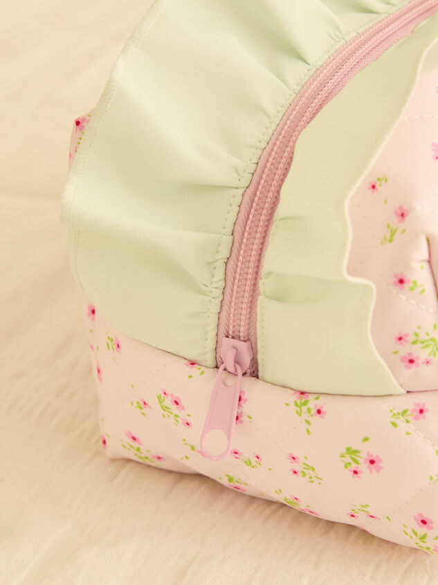 Floral Breeze Makeup Bag Detail 2 - TULLABEE