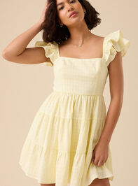 Dahlia Tiered Mini Dress Detail 2 - TULLABEE