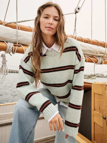 Faye Stripe Sweater - TULLABEE
