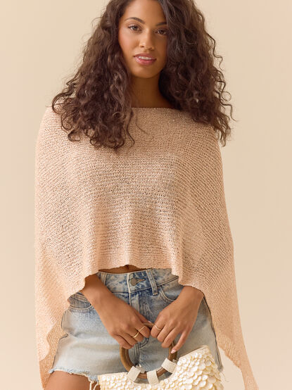 Edith Sequin Poncho - TULLABEE