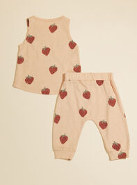 Strawberry Tank and Pants Set by Rylee + Cru Detail 2 - TULLABEE