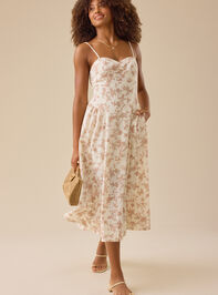Bayley Floral Midi Dress - TULLABEE