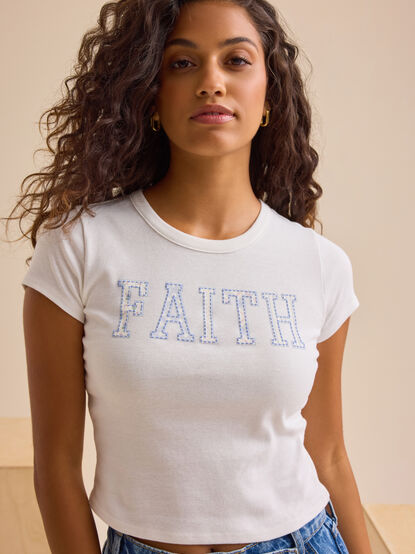 Faith Patchwork Baby Tee - TULLABEE