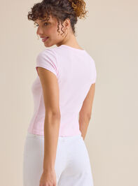 Cape Cod Pier Baby Tee Detail 5 - TULLABEE