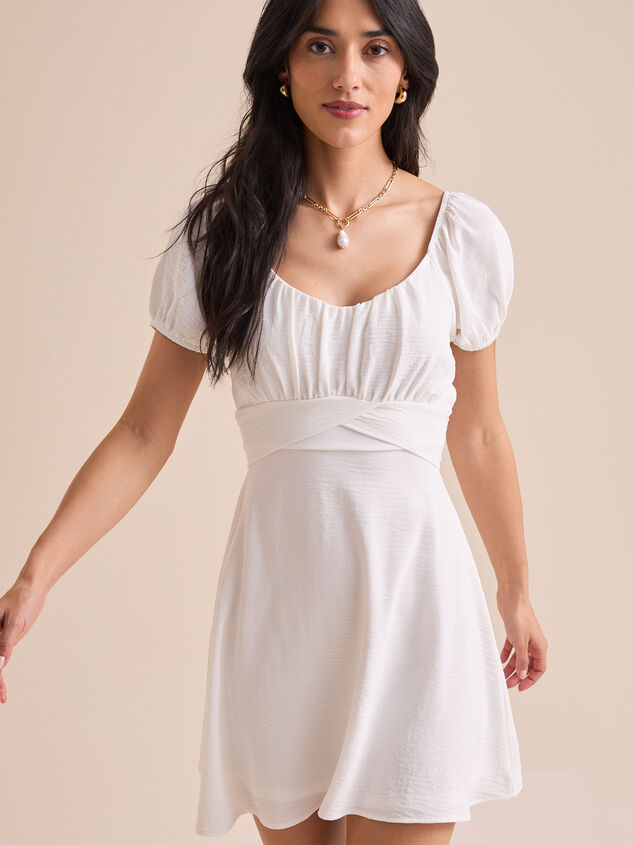 Elsie Puff Sleeve Dress Detail 3 - TULLABEE