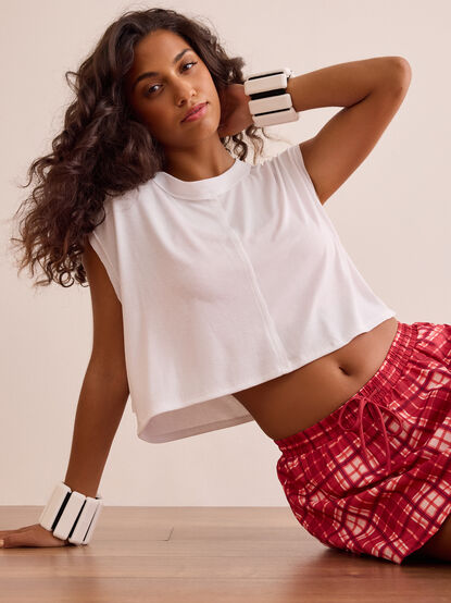 Trail Blazer Crop Tee - TULLABEE