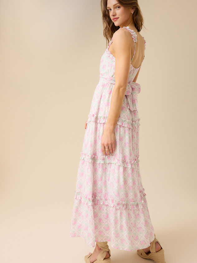 Relani Floral Maxi Dress Detail 5 - TULLABEE