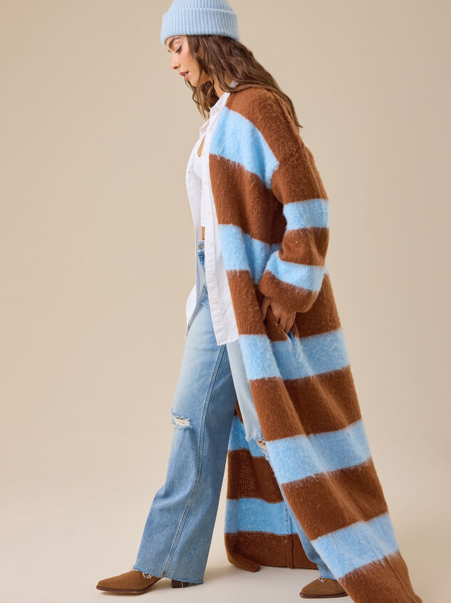 Camryn Striped Duster Detail 4 - TULLABEE