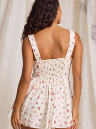 Annie Drop Waist Romper Detail 3 - TULLABEE