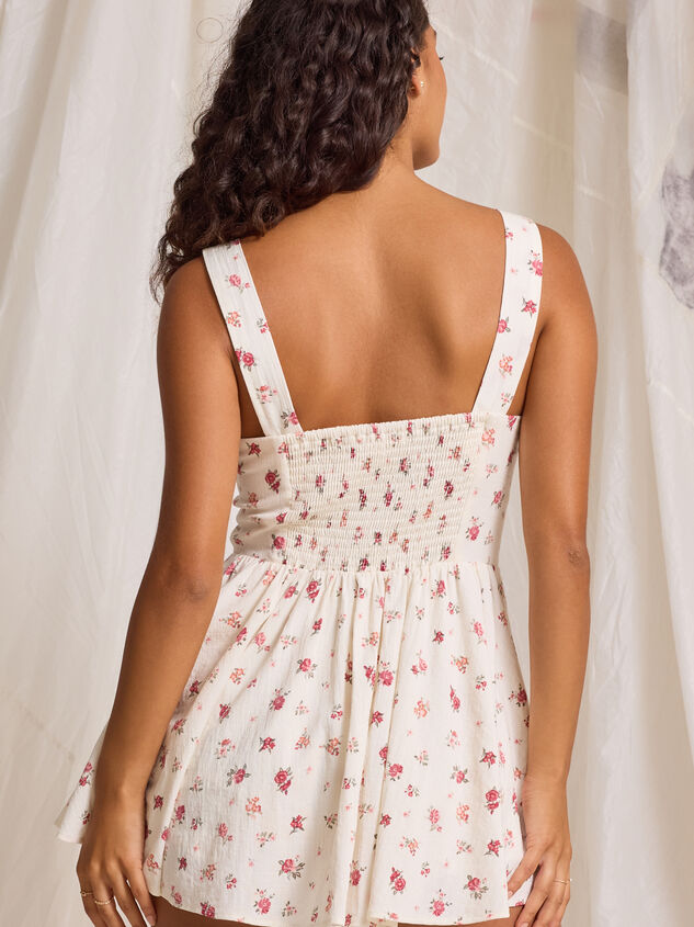 Annie Drop Waist Romper Detail 3 - TULLABEE