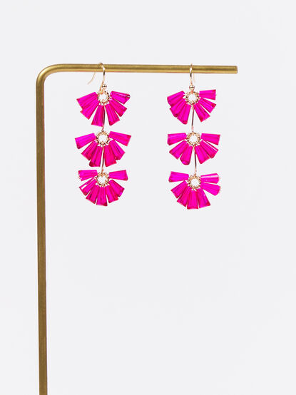 Cascading Floral Dangle Earrings - TULLABEE