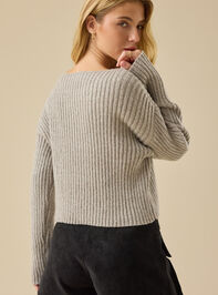 Debbie Cropped Sweater Detail 4 - TULLABEE