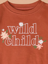 Wild Child Sweatshirt Detail 3 - TULLABEE