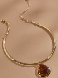 Statement Pendant Collar Necklace - TULLABEE