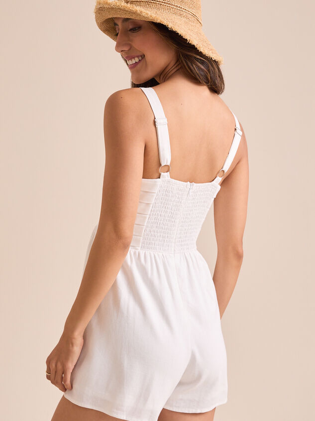Austina Pleated Romper Detail 5 - TULLABEE