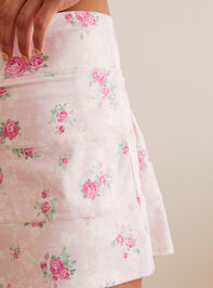 Serves Up Bow Print Skort Detail 2 - TULLABEE