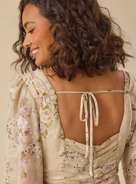 Kimberlee Floral Mini Dress Detail 5 - TULLABEE