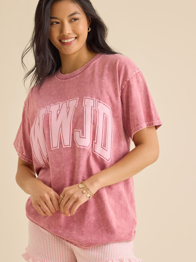 WWJD Oversized Graphic Tee - TULLABEE
