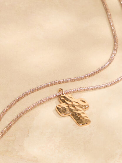 Turner Cord Cross Necklace - TULLABEE