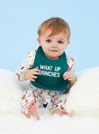 What Up Grinches Silicone Bib - TULLABEE