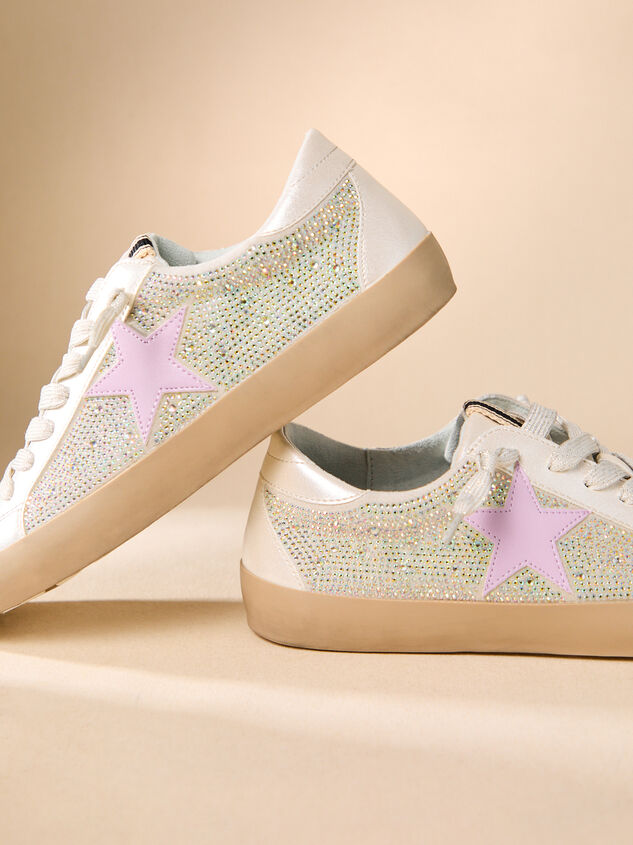 Paula Glitter Star Sneakers Detail 2 - TULLABEE