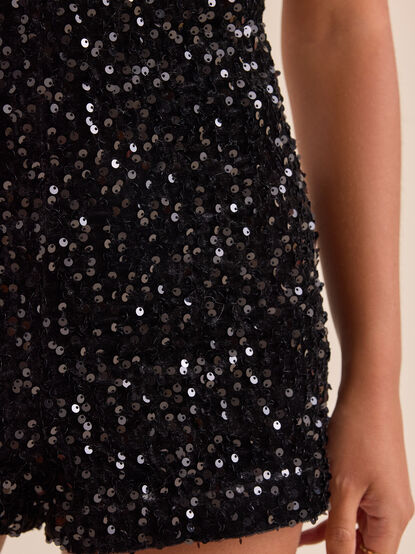 Juniper Sequin Mini Shorts - TULLABEE