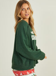 What Up Grinches Adult Sweatshirt Detail 3 - TULLABEE