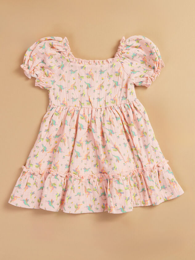Harlow Hummingbird Toddler Dress - TULLABEE