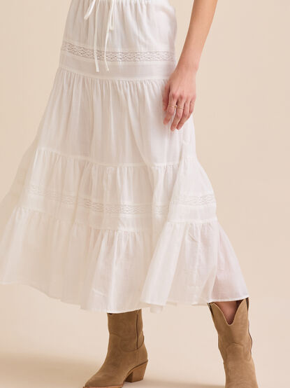 Austin Lace Midi Skirt - TULLABEE