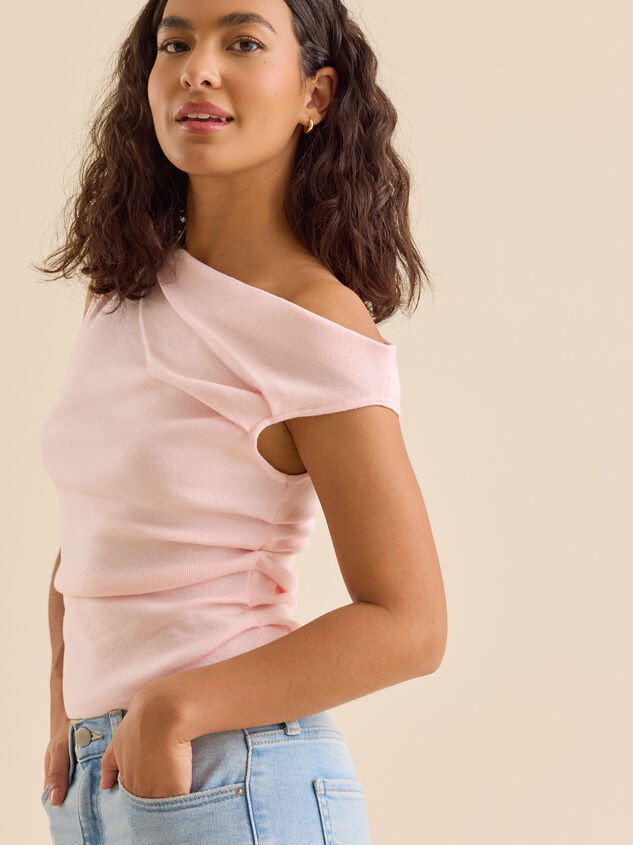 Madelyn One Shoulder Tank Detail 3 - TULLABEE