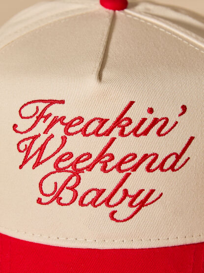 Freakin' Weekend Baby Trucker Hat - TULLABEE
