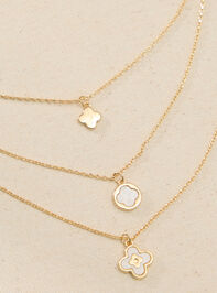 Clover Cascade Charm Necklace - TULLABEE