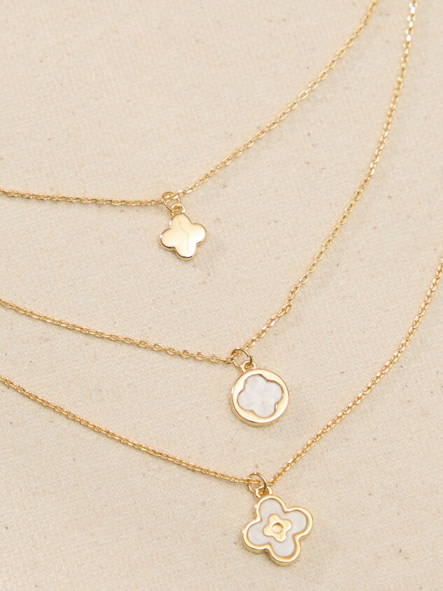 Clover Cascade Charm Necklace - TULLABEE
