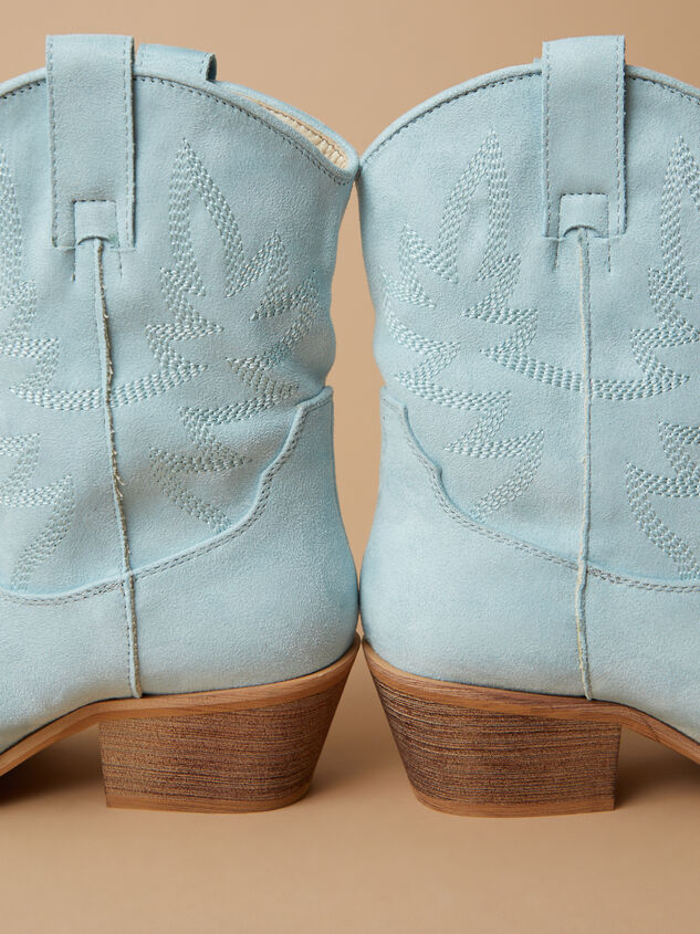 Claire Suede Western Booties Detail 4 - TULLABEE