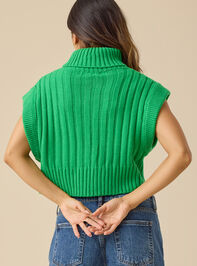 Destiny Turtleneck Sweater Vest Detail 3 - TULLABEE