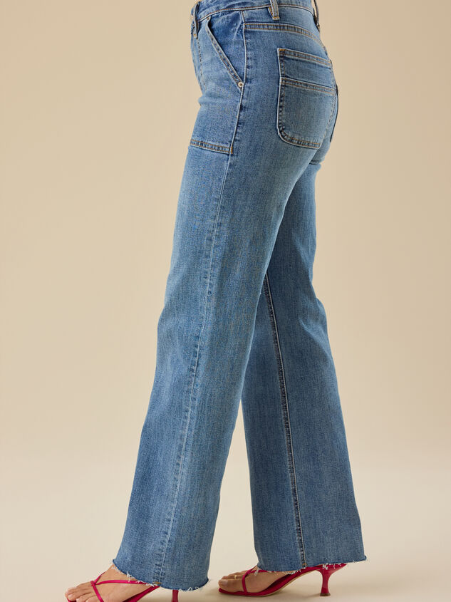 Jodie Wide Leg Jeans Detail 2 - TULLABEE