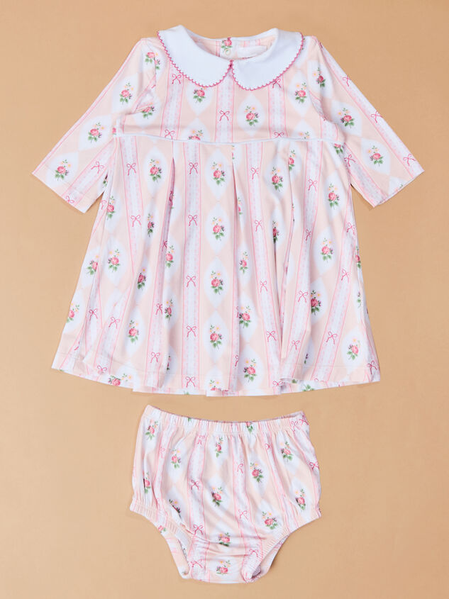 Ogee Floral Pleated Dress - TULLABEE