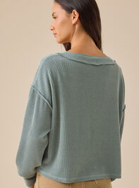 Layne Ribbed Top Detail 5 - TULLABEE