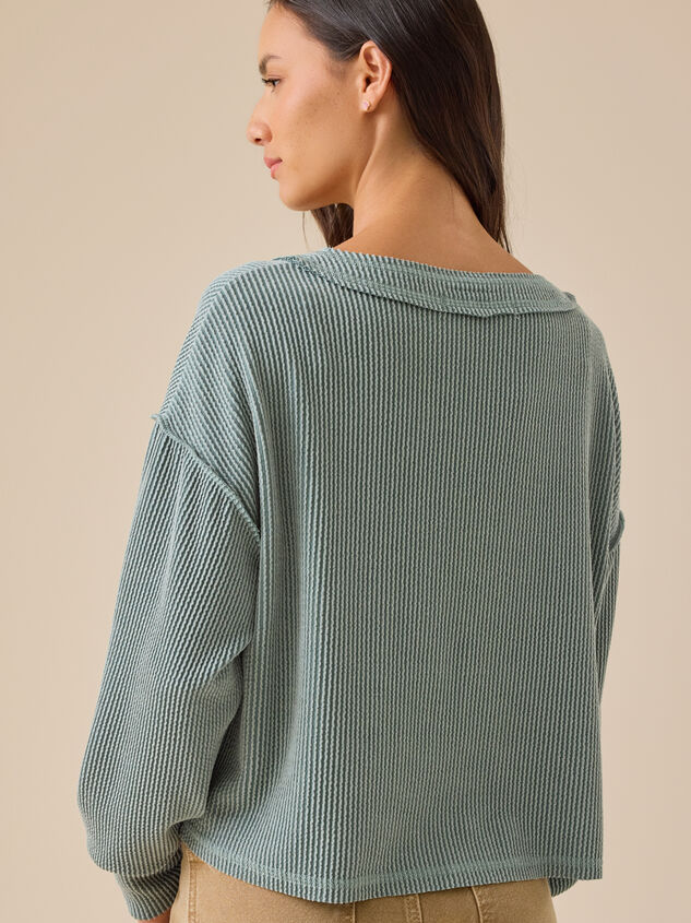Layne Ribbed Top Detail 5 - TULLABEE